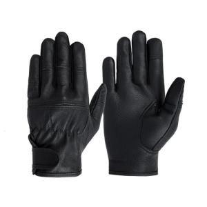 Winter Leather Protective Gloves Touch Thermal Insulated Breathable Adjustable Closures for Industrial and Riding