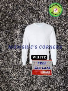 YALEX Original Longsleeve White Label Roundneck Light Colors for Adults / Constructions Uniform with Free Ziplock