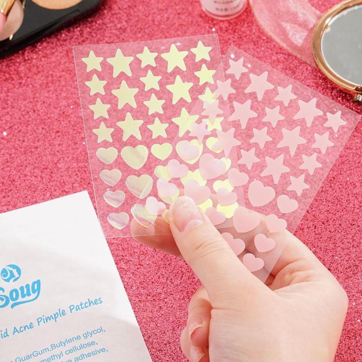 36PCS Invisible Acne Pimple Patch Star Heart Shaped Face Acne Master ...