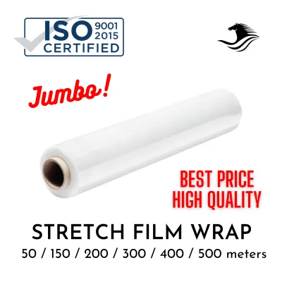 [SALE COD] Clear Pallet Stretch Film Jack Wrap - 500mm (20 inches) x ALL SIZES 15 microns for packaging