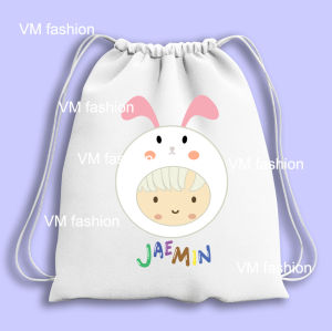 Tas Serut Kanvas Gambar KPOP Lucu / Totebag Kanvas