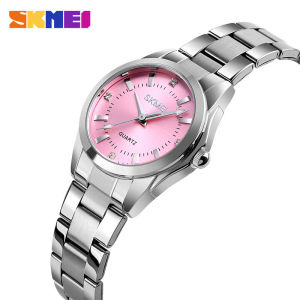 SKMEI New Women Fashion Quartz Watches Waterproof Stainless Steel Simple Elegant Wristwatches Ladies Clock 1620