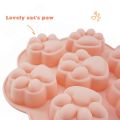 7 Cat Paw Silicone Mold Cake Mold Dog Paw Glue Candle Gypsum White Jelly Jelly Bowl Cake Silicone Mold Resin Mold. 