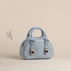VIVI กระเป๋า Denim + หนังวัวแท้ สะพายข้าง/ถือ มี 2 สี  | Curà - Curated Attitude