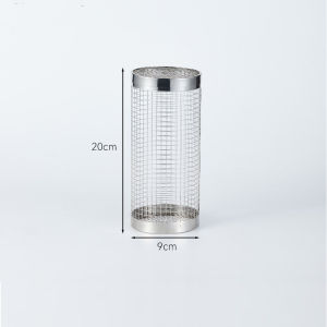 Barbecue CageBarbecue GrillCylindrical Barbecue BasketStainless Steel Mesh Rolling Barbecue Tool for Outdoor Dining
