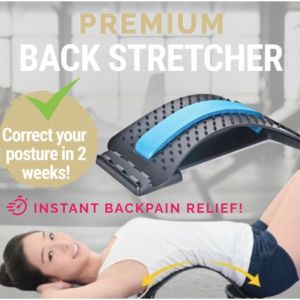 Premium Back Stretcher Spine Massager Yoga Fitness Lumbar Support Therapy