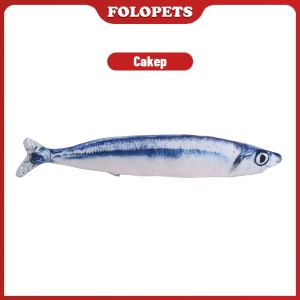 FOLOPETS Mainan Kucing Bentuk Ikan Dan Catnip Mainan Boneka Tahan Gigitan Mainan Kucing