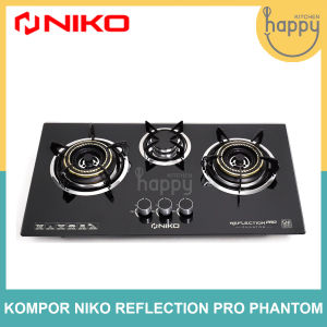 Niko Kompor Kaca Tanam 3 Tungku Niko Reflection Pro Phantom Hitam