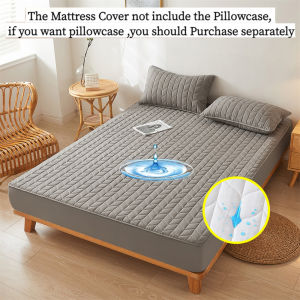 Waterproof Bed Protector Smooth Mattress Cover All Size Mattress Cover Washable & Dust Mites