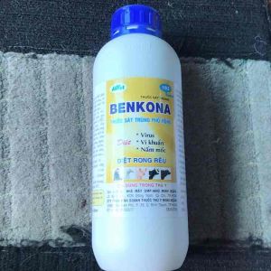 Freeship Tuấn thuốc thú y BENKONA chai 1 lít thuốc sát trùng phổ rộng.
