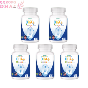 QQZOFG Multivitamin Gummies for Kids Vitamin C Probiotics and DHA for Brain Kid Development Boosts Immunity 60 Gummies