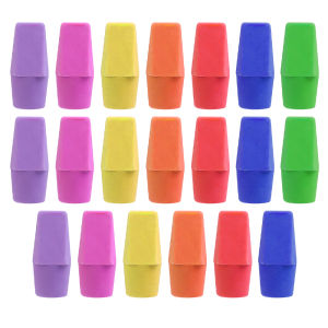 20 cái/gói Tẩy bút chì bút chì gôm gắn đầu bút hàng đầu cho Kid trường nhà cung cấp văn phòng phẩm dành cho sinh viên