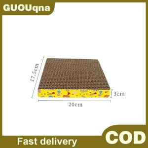 GUOUqna Dày các tông sóng chống trầy xước chống mài mòn mèo scratcher Hội Đồng Quản trị mèo scratcher Mat mèo đồ chơi vật nuôi