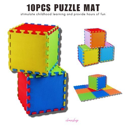 (CHAINSHOP) Play Puzzle Mat EVA Foam Playing Mat For Kids Rubber Mat For  Baby Set of 10pcs (30cmx30cm) Lazada PH