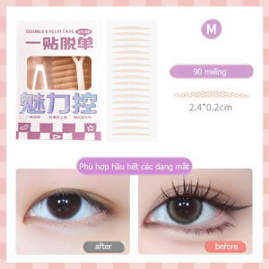 Combo 90 Miếng Kích Mí Dạng Lưới Trong Suốt Không Lộ Viền Hộp Miếng Dán Tạo Mắt Hai Mí Nhiều Kích Cỡ Cho Từng Dáng Mắt TIDO TI DO