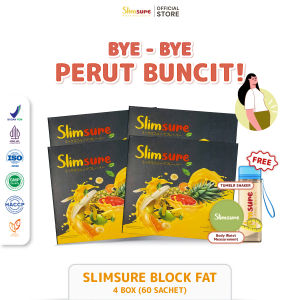 Slimsure - Block Fat [4 Box] | Fiber Drink Tinggi Serat Penurun Berat Badan