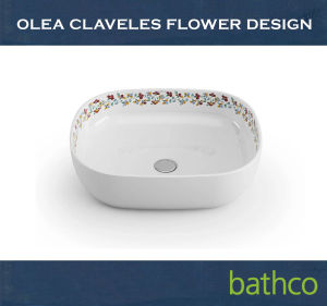 * Sg READY Stock*Bathco-bathroom Kitchen Basin Wash Olea Claveles Flower Design