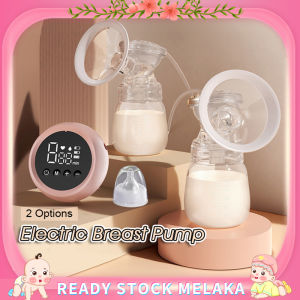 Free Gift Real Bubee Double Side Electric Breast Pump with 2 Baby Bottles Bilateral Powerful High Suction BPA Free Automatic Massage Postpartum Breastpump Breastfeeding Essentials Pam Susu (1 Months Warranty)