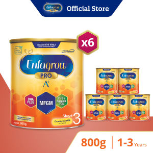 [Bundle of 6] Enfagrow Pro A+ Stage 3 Milk Powder Formula for Children DHA+ (1-3Y) 800g