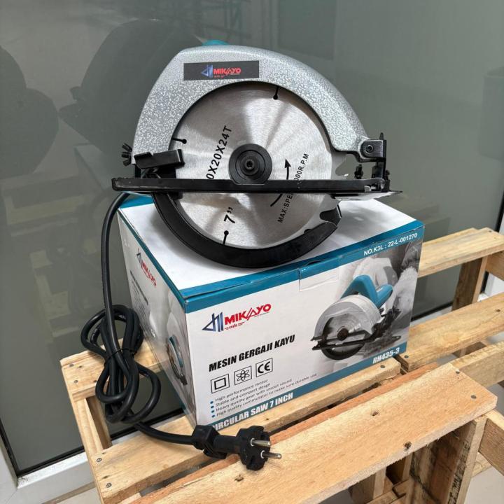 Mikayo Circular Saw Mesin Potong Kayu ,Mesin Circular Saw 7in Bonus Mata 7x24T