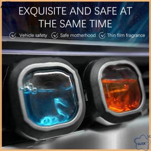 Follow Get More【Metonna】 Long-Lasting Car Air Freshener Vent Clip Essential Oil Scented Odor Eliminator 0.14oz Alcohol-Free Fragrance For Fresh Car Smell