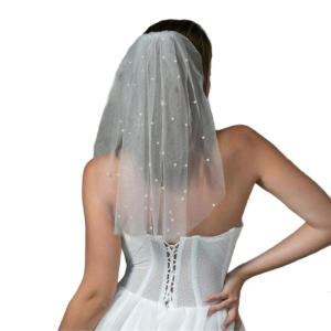 Thanh Lịch Mantilla Mạng Che Mặt cô dâu lớp đơn Veil Balletcore Headpieces Cho Cuộc thi Hoa hậu Prom Đảng Cho ĐầM Dạ HộI