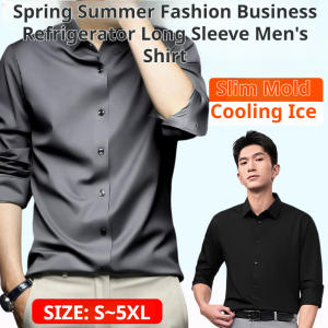 เสื้อผ้า เทคโนโลยีไม่ต้องรีด ต่อต้านริ้วรอย เสื้อระบายอากาศได้ดีและเป็นมิตรกับผิวหนังของผู้ชาย