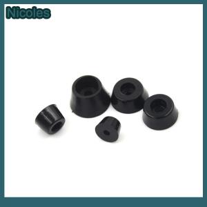 [Nicoles] 10Pcs Black Rubber Round Cabinet Instrument Case Feet Foot Circular Bumpers Pads