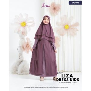 New Abika Sarimbit Keluarga Lebaran 2025 / Liza - Moza Plum / Fashion Muslim