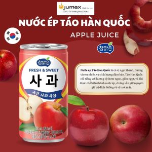 [Hàn Quốc] Nước ép Trái cây đóng lon nhập khẩu đủ vị Đào Lê Hàn Táo Chocolate Nha Đam - Lon 175Ml ẢNH THẬT CUỐI