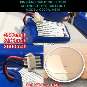 PIN ROBOT HÚT BỤI LEBOT MODEL: LEBOT C200A M501 (LG 3500MAH BẢO HÀNH 9 THÁNG)