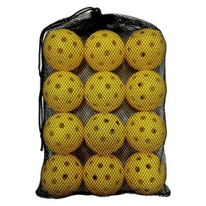 【COD&Fast Delivery】74MM Pickleball Plastic 40 Holes Sports Ball Professional woth Black Mesh Bag Competition Pickleball Tournament