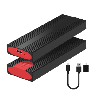 Aluminum M.2 NVME Satas SSDs Enclosure Two Protocol Type C USB 3.2 2Gen 10Gbps PCIE M B+M Key for 2230 2242 2260 2280