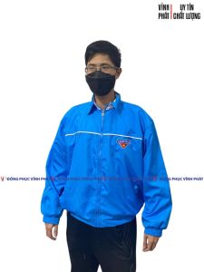 Áo Khoác Đoàn Thanh Niên Việt Nam Màu Xanh Ya Thêu Logo - Hàng đẹp sẵn đủ size để lựa chọn