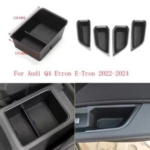 sapid For Audi Q4 E-Tron Etron 2019-2024 Central container tray armrest door storage internal manager Car accessories B4K2H