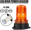 30LEDS Amber Emergency Warning Flashing Safety Strobe Beacon Light for Forklift Truck Tractor Golf Carts UTV Car Bus 9-30V. 