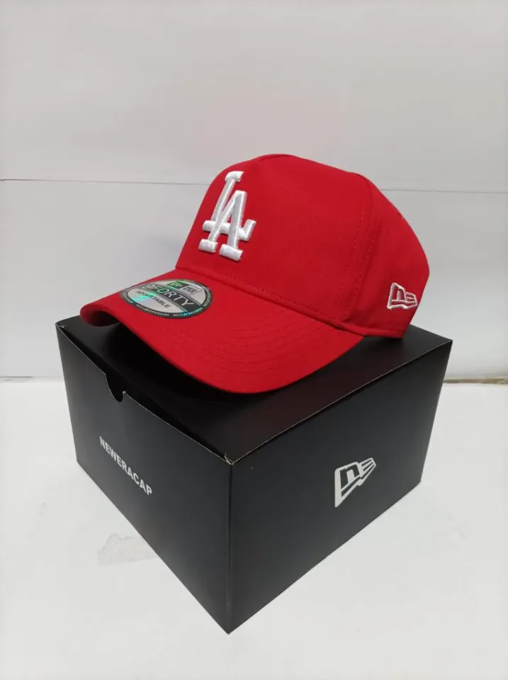 Topi Model LA Baseball New Era 9forty Merah Bordir PM TERBARU - Main Image
