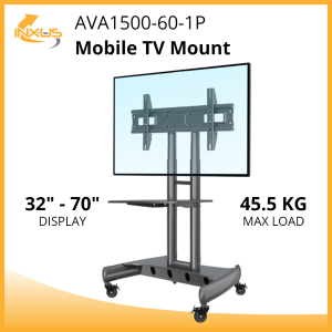 North Bayou NB AVA1500-60-1P  TV stand with Wheels Mobile cart with Wheels and lockable