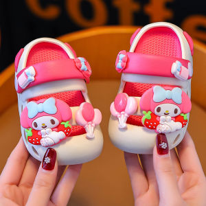 SANDAL ANAK PEREMPUAN FLIP FLOP KARET EVA KUROMI MY MELODY