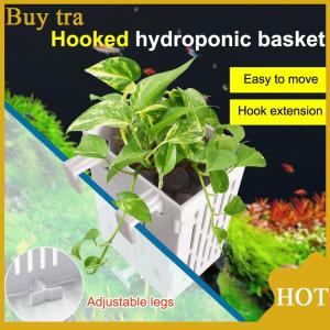 [Buytra] Hanging Suction Cup Hook Aquarium Plant Holder Plastic Aquarium Planter Cups Planter Baskets Aquatic Pot Box Aquascape Decoration