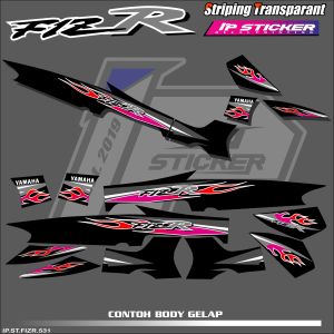 FIZ R (COD) STIKER STRIPING MOTOR YAMAHA FIZ R - STIKER LIST GRAFIK SIMPLE WARNA VARIASI DESAIN RACING HOLOGRAM DAN TRANSPARAN BISA COD IP. KODE 531