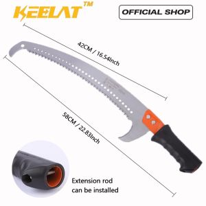 KEELAT 2.5m-6.5m Telescopic High Branch Shears Tree Cutter Pruner Trimmer Gunting Kait Buah Saw Gergaji Fruit Picker Pruning Shears