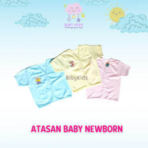 3Pcs Baju Bayi Baru Lahir Halus Lembut / Baju Baby Newborn 0-3 Bulan / Perlengkapan Bayi Murah