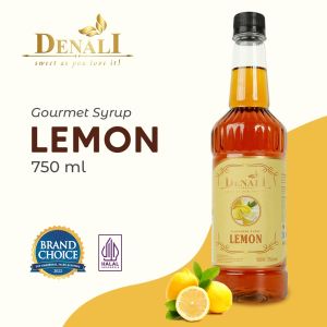 Syrup Denali Rasa LEMON 750 ml Premium Sirup Buah Flavoured Minuman Bartender Kopi Dll