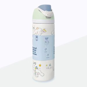 【100% Genuine】Owala x Cinnamoroll Freesip Water Bottle 24oz 32oz Built-In Straw Keeps Cold for 12 Hours. Stainless Steel 304 Bpa Free for Sports and Travel.