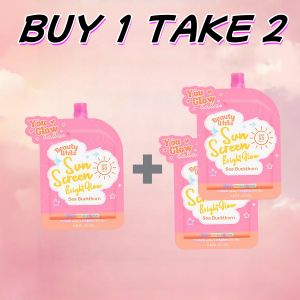 【BUY 1 TAKE 1】YOU GLOW BABE Beauty White Sunscreen Bright & Glow SPF50 PA+++ Facial Sunscreen SUNBLOCK SUNSCREEN