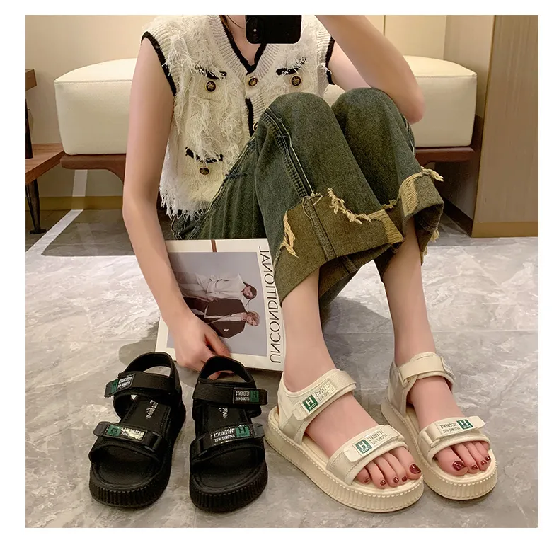LEEANG CHEN Sandals Hiking Gimi Flat Formal Korean Sandals Shoes