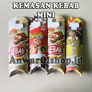 Kemasan kebab Mini isi 100 Pcs dengan tarikan ukuran 21 x 8 cm terlaris