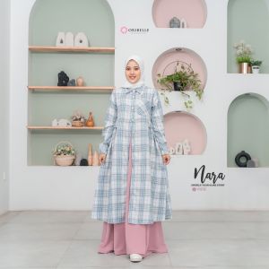 NARA By Oribelle Kids / Setelan Baju Muslim Anak dan Remaja / Setelan Inner Dress + Tunik Anak Remaja