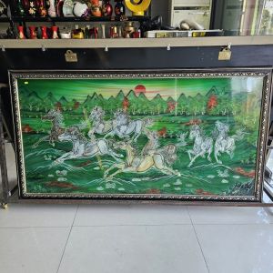 [Giá rẻ nhất thị trường]Tranh sơn mài mã đáo thành công cẩn ốc chìm cao cấp size 80x160 cm (chưa khung) treo tường trang trí nhà cửa văn phòng quà tặng tân gia tặng dịp Lễ Tết đầy ý nghĩa